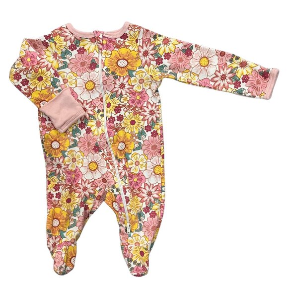 CARTER'S + Baby Girl 0-3M Bodysuit Outfit Bundle Floral Pink Neutral Lot of 10pc - Picture 9 of 14